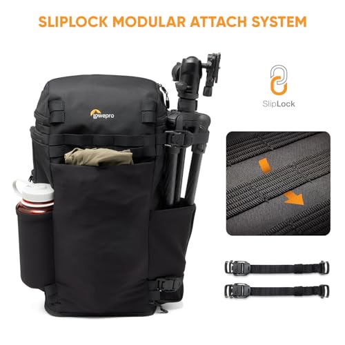 Lowepro ProTactic Lite BP 150 AW III Laptop Backpack, Top and Side access, Professional Camera Bag, DSLR/Drones/Mirrorless, Up to 14" Laptop, Rain Cover, for Photographer, Videographer, Volume 25L - style: Bp 150 Aw III