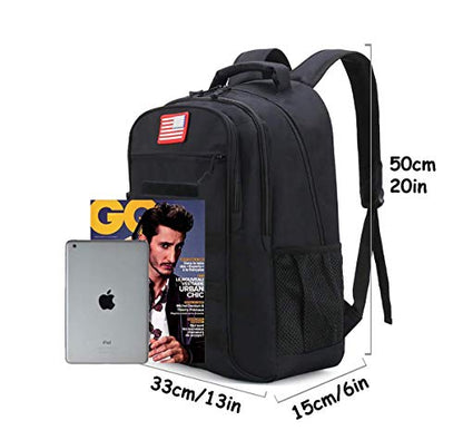 4land Camo Backpack for Boys,Army Boys Backpacks for Elementary Middle School Military,Camouflage Bookbag 40L - color: A-black