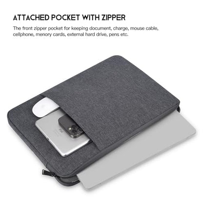 15.6-16 inch Laptop Sleeve Case for HP Omnibook 16, HP Envy X360/Pavilion 15.6/ProBook 15, Lenovo IdeaPad 15, Acer Aspire 15, Dell Inspiron 16 Plus, Samsung Galaxy, Water-Resistant Computer Bag - color: Space Grey, size: 15.6 inch