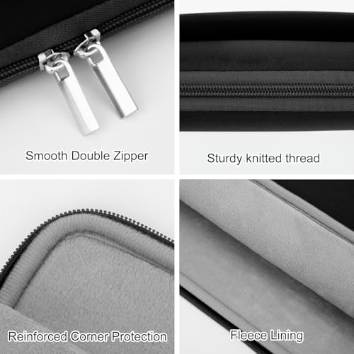 Laptop Sleeve Bag Compatible with 15 to 16 inches MacBook HP Dell Asus Acer Protective Case with Front Pocket Padded Computer Pouch Cover Protective for 15” to 16” Laptop,Black - color: Black, size: 15/16 inches