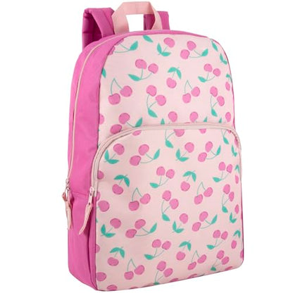 Trail maker Fun School Backpack for Elementary Middle School Girls and Boys | 17 Inch Printed Backpacks for School Kids, Travel (Cheerful Cherries) - color: Cheerful Cherries