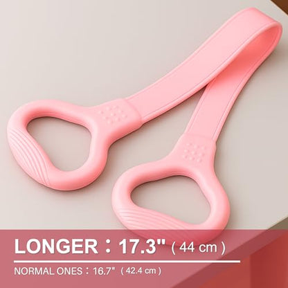 LEZER Figure 8 Resistance Band, Fitness Elastic Rope, Execrise Workout for Arm, Back, Chest and Shoulder, Yoga, Pilates, Stretching, Physical Therapy Equipment - style: Pink；20 lbs