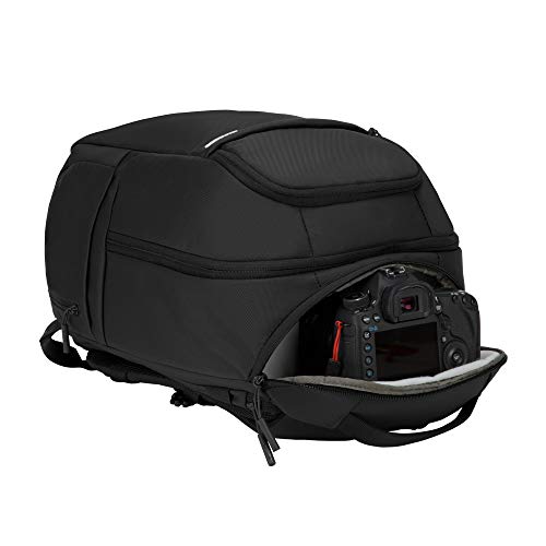 Incase DSLR BackPack with Durable 840D Nylon - 26L Weather Resistant Camera Bag designed for Photographers and Videographers, Customizable Dividers to Secure all Equipment, Quick Access Pocket - Black