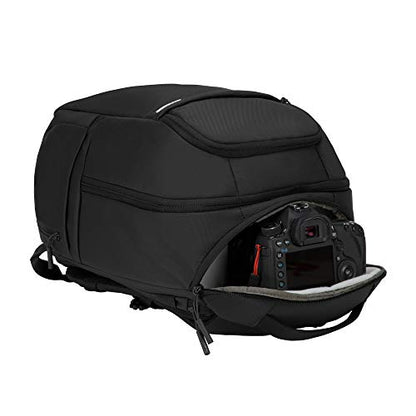 Incase DSLR BackPack with Durable 840D Nylon - 26L Weather Resistant Camera Bag designed for Photographers and Videographers, Customizable Dividers to Secure all Equipment, Quick Access Pocket - Black