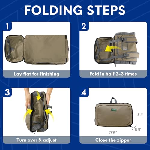 Haimont Duffel Backpack Bag 50L Water Repellent Sports Gym Bag Foldable Men Women with Shoe Compartment for Travel Hiking Camping Outdoor, Upgrade, Khaki - color: Khaki