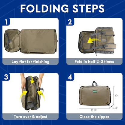 Haimont Duffel Backpack Bag 50L Water Repellent Sports Gym Bag Foldable Men Women with Shoe Compartment for Travel Hiking Camping Outdoor, Upgrade, Khaki - color: Khaki