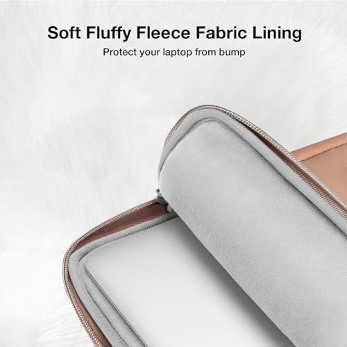 MOSISO Laptop Case 13.3 inch,13-13.3 inch Puffy Laptop Sleeve, Brown - color: Brown, size: 13.3 inch