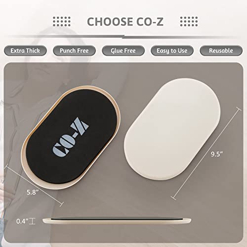CO-Z Large Furniture Sliders - 8 Pack, 6" x 9 1/2" Oval Reusable Furniture Sliders for Carpet, Heavy-Duty Furniture Gliders Movers for Hardwood Floors, Plastic Moving Pads for Heavy Furniture - size: 9 1/2" Oval-8 Pack