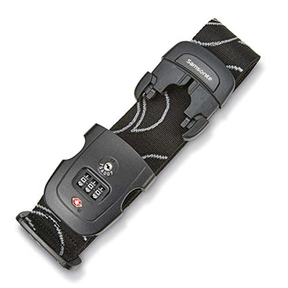Samsonite Luggage Strap, Black, Combination Lock - color: Black, size: Combination Lock