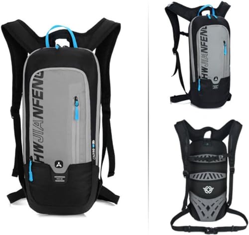 WINDCHASER Cycling Backpack, 10L Bicycle Backpack Waterproof Breathable Bag for Outdoor Travel Hiking Climbing Biking Running Skiing (Grey) - color: Grey