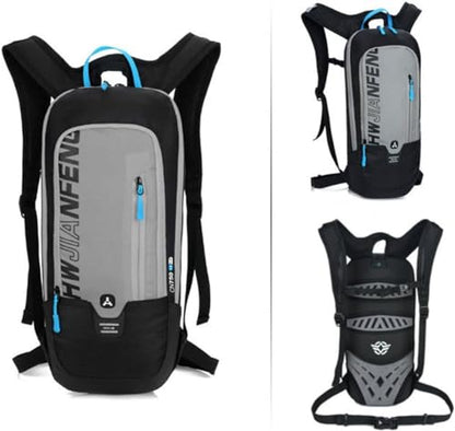 WINDCHASER Cycling Backpack, 10L Bicycle Backpack Waterproof Breathable Bag for Outdoor Travel Hiking Climbing Biking Running Skiing (Grey) - color: Grey
