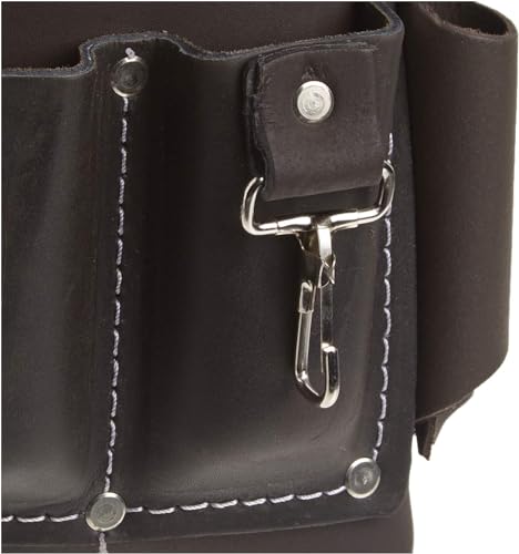 McGuire-Nicholas 526-CC Brown Professional Electrician'S Pouch, oil tanned leather - style: 12 Pockets, Oil-Tanned Leather, Tool Pouch