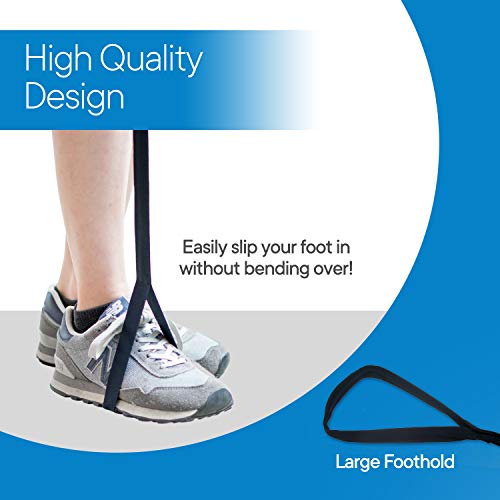 RMS Premium 42” Leg Lifter with Hand Strap & Foot Loop – Long-Term Orthopedic Daily Living Aid for Chronic Hip, Knee & Mobility Limitations - size: 42 Inch (Pack of 1)