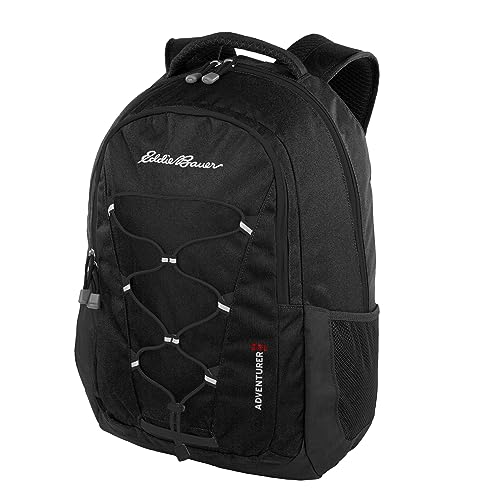 Eddie Bauer Adventurer Backpack with Organization Compartments and Hydration/Laptop Compatible Sleeve, Adventurer - Black, 25L - color: Adventurer - Black, size: 25L