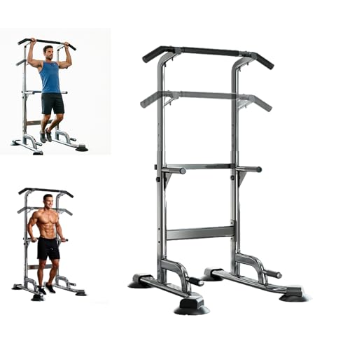 Adjustable Pull Up Bar for Home with Backrest, 6-Level Height Adjustment (69-94.5 inches), 352lb Capacity Carbon Steel Frame for Stability, Train Back, Abs & Chest - size: basic model