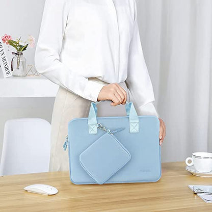 Hseok Laptop Sleeve 14 inch Case with Small Case, Compatible with MacBook Neo 14, MacBook Pro 14 M5/M4/M3/M2/M1, XPS 14 and Most 14 inch Notebooks, Neoprene Computer Handbag,SK01BL01 - color: Sk01bl01, size: 14"