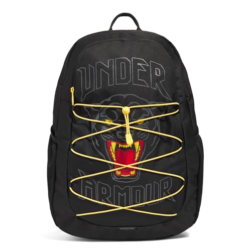 Under Armour Hustle Sport Backpack - color: Black / Black / Sunspark