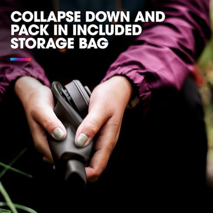 HydraPak Seeker - Collapsible Camping Water Storage (2L) - BPA & PVC Free, Hydration Reservoir Bag, Leak Proof - Mammoth Grey - color: Mammoth Grey, size: 2 Liter