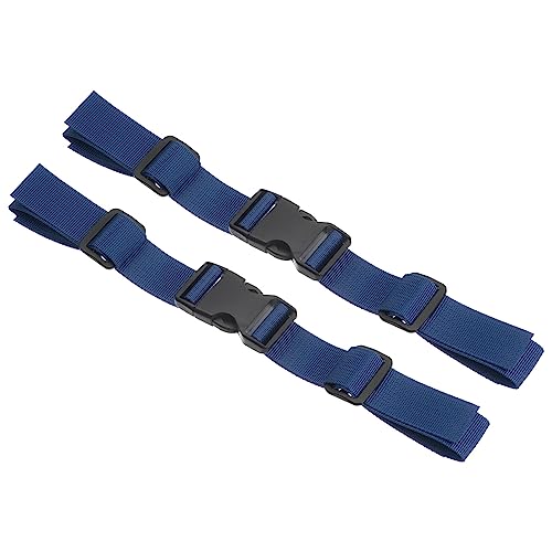 PATIKIL Backpack Chest Strap, 2 Pack Polyester Webbing Adjustable Replacement Strap with Quick-Release Buckle for Bag Outdoor Hiking Cycling, Dark Blue