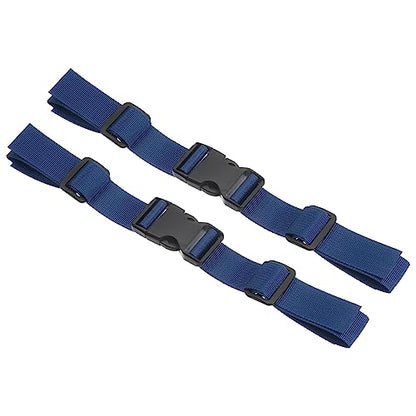 PATIKIL Backpack Chest Strap, 2 Pack Polyester Webbing Adjustable Replacement Strap with Quick-Release Buckle for Bag Outdoor Hiking Cycling, Dark Blue