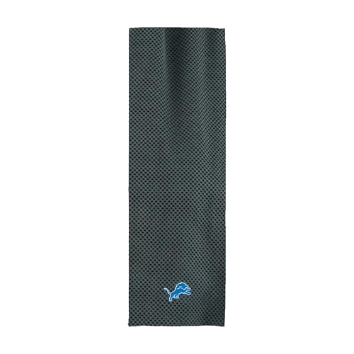 Northwest NFL Detroit Lions Cooling Towel, 12" x 40", Charcoal - color: Detroit Lions