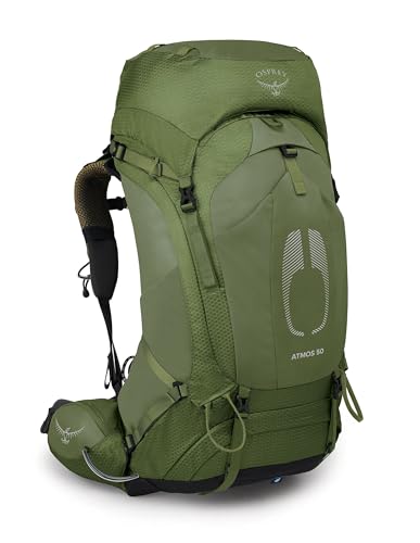 Osprey Atmos AG 50L Men's Backpacking Backpack - color: Mythical Green, size: Large-X-Large
