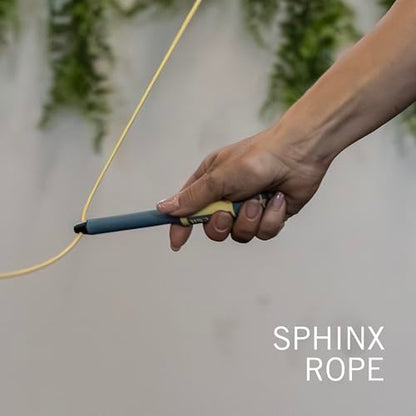 PICSIL - Sphinx Rope | 360° Spin Jump Rope | Dual Bearing System | Fast & Lightweight for Fitness, Cross Training Boxing | Adjustable Cable| Double Rolling | - color: Aqua