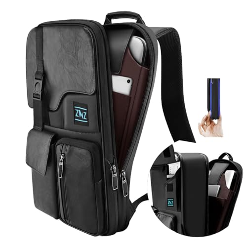 ZINZ Laptop Backpack 15 15.6 16 Inch, Expandable Computer Rucksack with Multi-Pockets Anti-Theft Travel Daypack for Men and Women,Black - color: B01k01