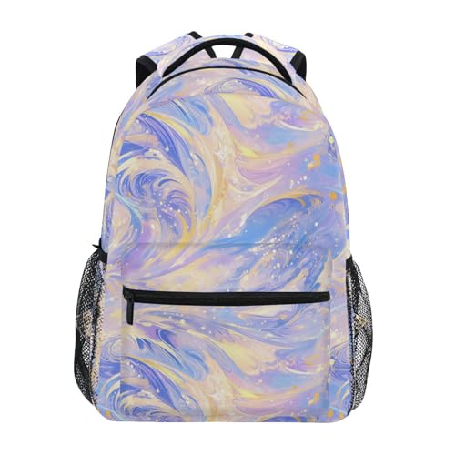 Backpack for Women Men Waterproof Backpack with Chest Strap Gift Men & Women Yellow Navy Blue Purple - color: Multicolor01