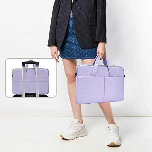 17 17.3 Inch Laptop Sleeve Case for HP 17 Laptop TouchScreen/HP Envy/Pavilion 17, ASUS Dell Acer Lenovo Laptop Case with Shoulder Carrying Bag, Purple - color: Purple, size: 17.3 Inch