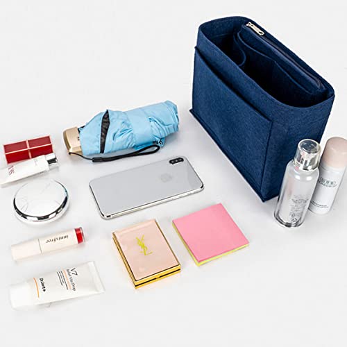 Lckaey purse backpack organizer for le pliage knapsack Felt Bag insert organizer Multi Pocket 1013beige - color: beige