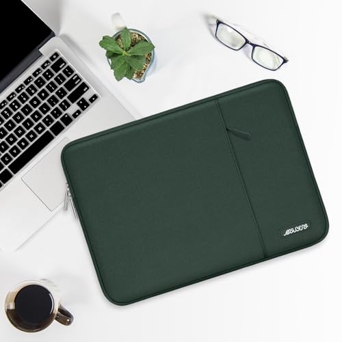 MOSISO Laptop Case 12.3 inch, 11.6-12.3 inch Laptop Sleeve Compatible with MacBook Air 11.6, Acer HP Dell Lenovo Samsung, Surface Pro, Polyester Vertical Computer Sleeve Bag with Pocket,Midnight Green - color: Midnight Green, size: 12.3 inch
