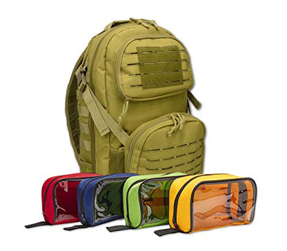 Lightning X Premium Tactical Medic Backpack w/Modular Pouches & Hydration Port (Desert Tan) Large - color: Desert Tan