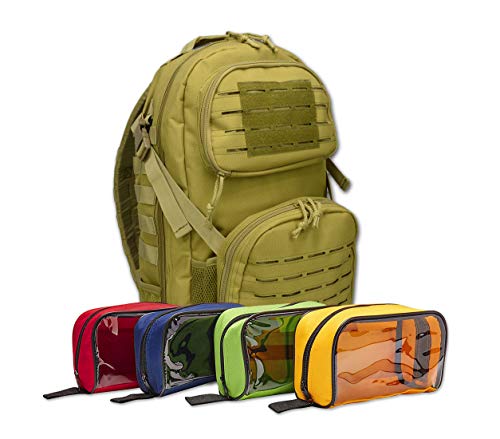 Lightning X Premium Tactical Medic Backpack w/Modular Pouches & Hydration Port (Desert Tan) Large - color: Desert Tan