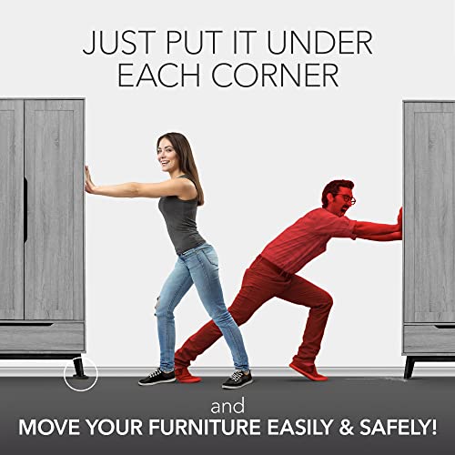 Felt Furniture Sliders Hardwood Floors X-PROTECTOR – 8 PCS 4 3/4 inch Furniture Sliders – Heavy Duty Felt Sliders Hard Surfaces – Move Your Furniture Easily & Safely! - size: 8 PCS 4 3/4 inch