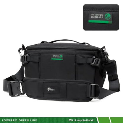 Lowepro ProTactic Lite SLX 120 AW III Camera Sling Bag, Professional Camera, Rain Cover, Lightweight Crossbody Sling Backpack, for Photographer, Videographer, Volume 5L, for DSLR/Mirrorless - style: Slx 120 Aw III