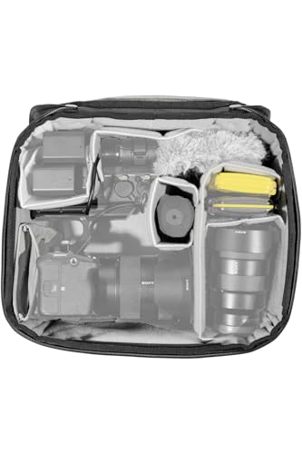 Peak Design Camera Cube V2, Smedium (Small/Medium), Custom Organization and Protection, Weatherproof Shell with Interior Padding, Camera Bag Insert Compatible Travel & Outdoor Bags