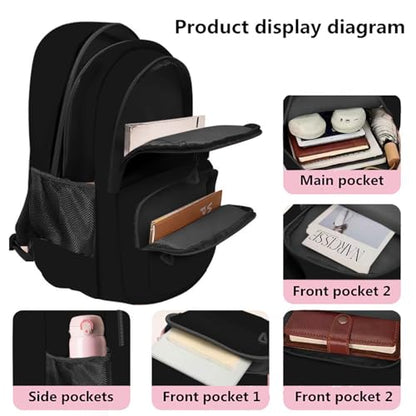 Casual Lightweight Backpack 15" Laptop Backpack school bag-213hei | School Bookbag, Travel Bag,for Boys & Girls,Travel Backpack - color: 213hei