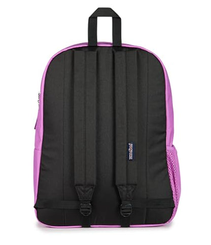 JanSport Cross Town Backpack - Simple Bag for Everyone with 1 Main Compartment, Front Utility Pocket - Premium Class Accessories - Digital Fuchsia - color: Digital Fuchsia