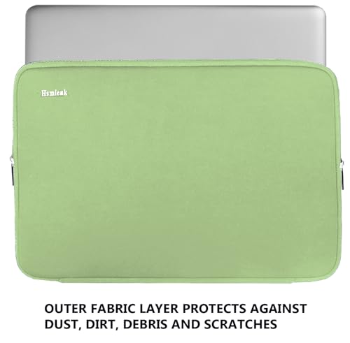 Laptop Sleeve Case 15.6 Inch, Durable Shockproof Protective Cover Flip Case Briefcase Carrying Bag Compatible with 15.6" HP, ASUS, Lenovo, Acer, Notebook, Computer, Light Green - color: Light Green, size: 15.6 Inch