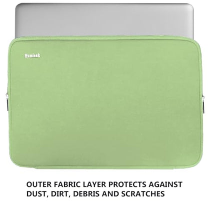 Laptop Sleeve Case 15.6 Inch, Durable Shockproof Protective Cover Flip Case Briefcase Carrying Bag Compatible with 15.6" HP, ASUS, Lenovo, Acer, Notebook, Computer, Light Green - color: Light Green, size: 15.6 Inch