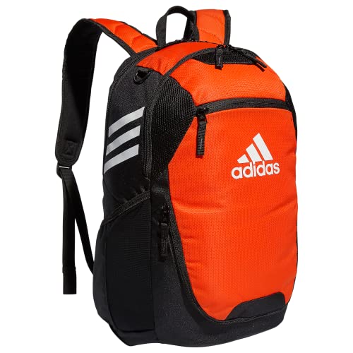 adidas Stadium 4 Soccer Backpack – Team Sports Bag with Ball Pocket, 36L - color: Orange/3.0