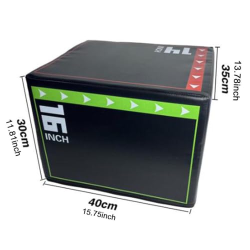 Agility Jump Plyometric Box 3-in-1 Non-Slip Heavy-Duty Foam for Home Gym Workouts