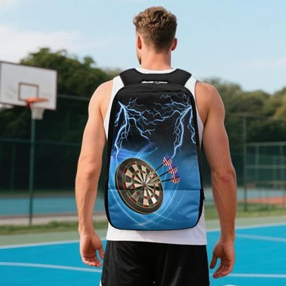 Boxing Dart Lightning Karate Baseball Sport Backpack Shoe Compartment Equipment Bags Gym Teenager Inner Pocket School Ball (Dart Lightning design) - color: Dart Lightning Design