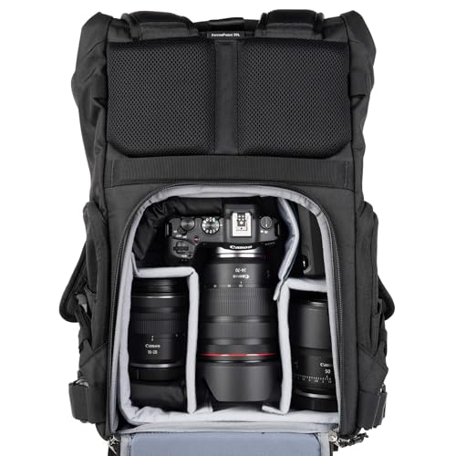 Think Tank FocusPoint 30L RollTop Camera Backpack - Greenway: Expandable Travel & Camera Backpack with Laptop Sleeve, Quick Side and Back Access, Rain Cover – Versatile Photography & Travel Bag - color: Greenway, size: 30 Liters
