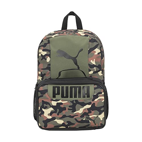 PUMA KIDS' EVERCAT BACKPACK & LUNCH KIT COMBO - color: Olive