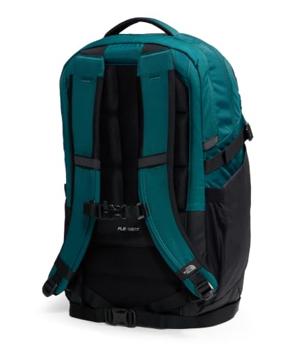 The North Face Router Everyday Laptop Backpack - Daypack, Water Repellent, Laptop Sleeve, Reflective Details, Pacific Teal/TNF Black, One Size - color: Pacific Teal/Tnf Black, size: One Size