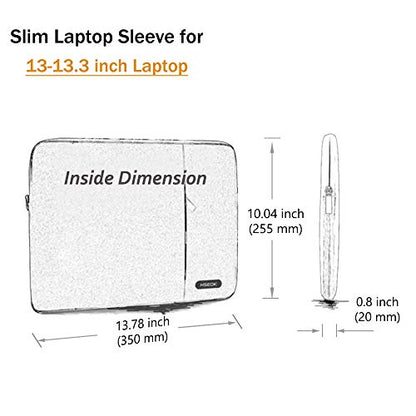 Hseok Laptop Case 13.3-14 Inch Sleeve, Water-Resistant Computer Bag Compatible with MacBook Neo/Pro 14" M5/M4/M3/M2/M1 and All 13.3" Mac Air/Pro, XPS 14 and Most Popular 13.3"-14" Notebook，B02K06 - color: B02K06, size: 13.3"