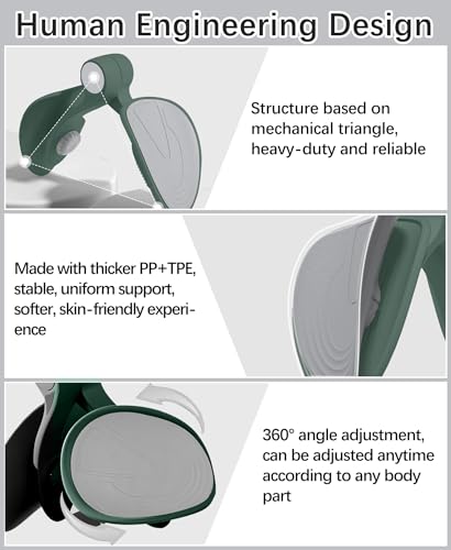 Pelvic Floor Exercise Device Available in 35 lb and 49 lb Resistance, Kegel and Inner Thigh Muscle Trainer, Home Workout Equipment for Postpartum Recovery, Women and Men, with Band - color: Dark Green