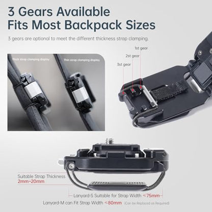 FALCAM F38 Backpack Camera Clip V2 Solo (Clip Only) - F38B3802 - size: Clip Only